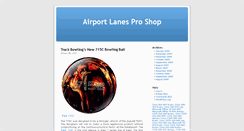 Desktop Screenshot of airportlanesproshop.com